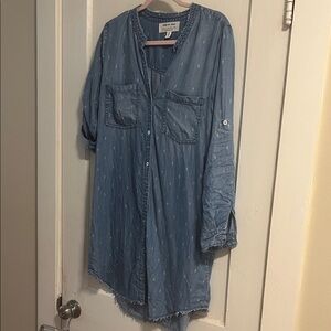 Cloth & Stone for Anthropologie Indigo Chambray Tunic